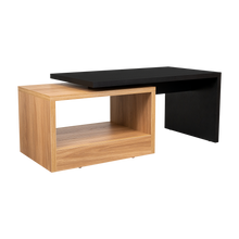 Mesa de Centro Wesley, Wengue y Fresno Europeo, con Amplio Espacio Ideal Para Ubicar Decoraciones