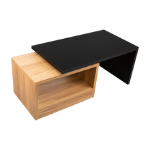 Mesa de Centro Wesley, Wengue y Fresno Europeo, con Amplio Espacio Ideal Para Ubicar Decoraciones