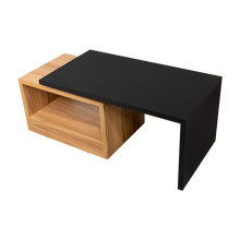Mesa de Centro Wesley, Wengue y Fresno Europeo, con Amplio Espacio Ideal Para Ubicar Decoraciones