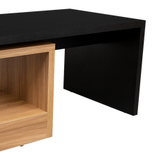 Mesa de Centro Wesley, Wengue y Fresno Europeo, con Amplio Espacio Ideal Para Ubicar Decoraciones