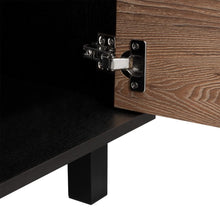 Mesa de Noche Wesley, Wengue y Miel, con Diseño Practico, Funcional y Modeno ZF