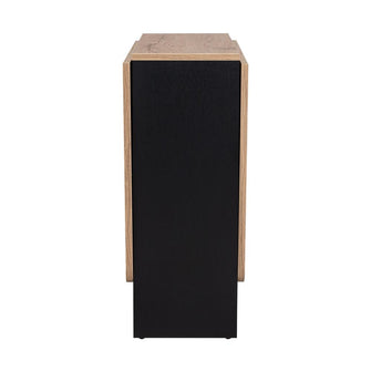 Mesa Auxiliar de Cocina Plegable Merida, Wengue y Macadamia, con Amplia Superficie