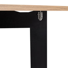 Mesa Auxiliar de Cocina Plegable Merida, Wengue y Macadamia, con Amplia Superficie