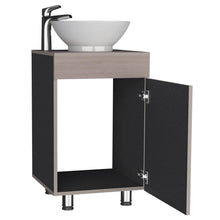 Mueble para Lavamanos Coralyn, Wengue y Nacar, con Amplio Espacio de Almacenamiento