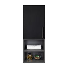 Gabinete de Baño Oporto, Wengue y Plata Oscuro, con espacio para guardar objetos de aseo personal