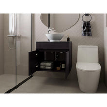 Mueble Baño Aereo Manchester, Wengue, Con Amplio Espacio de Almacenamiento ZF