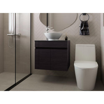 Mueble Baño Aereo Manchester, Wengue, Con Amplio Espacio de Almacenamiento ZF