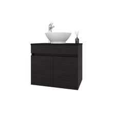 Mueble Baño Aereo Manchester, Wengue, Con Amplio Espacio de Almacenamiento ZF
