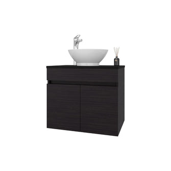 Mueble Baño Aereo Manchester, Wengue, Con Amplio Espacio de Almacenamiento ZF