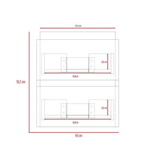 Mueble para Lavamanos Pontus, Piedra y Gris, con Dos Amplios Cajones