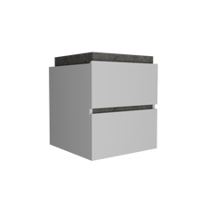 Mueble para Lavamanos Pontus, Piedra y Gris, con Dos Amplios Cajones