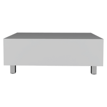 Mesa de Centro Albar, Blanco Perla, con Entrepaño Extensible  ZF