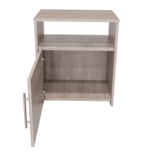 Mesa de Noche Brail, Humo, con Espacio Para Colocar Objetos Decorativos ZF