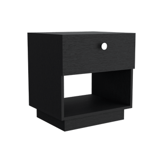 Mesa de Noche Luxu, Wengue, con Un Cajon Multiuso