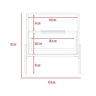 Combo Para Habitación Quito, Incluye Cama - Colchón - Mesa de Noche - Organizador y Espejo