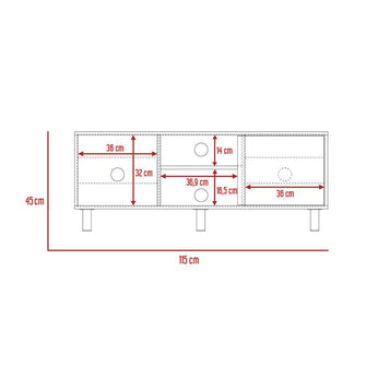 Combo Kevil, Incluye Mesa Para TV Y Televisor 45"