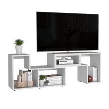 Mesa Para Tv Ascher, Blanco Duqueza, con Espacio Para Televisor de Hasta 50 Pulgadas