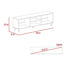 Mesa Para Tv Tunez, Wengue, Para Televisor Hasta 70 Pulgadas