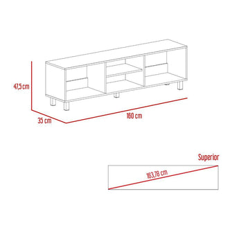 Mesa Para Tv Tunez, Wengue, Para Televisor Hasta 70 Pulgadas