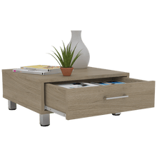 Mesa de Centro Ascher, Beige, con Un Cajón