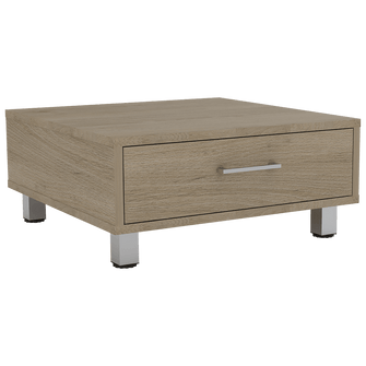 Mesa de Centro Ascher, Beige, con Un Cajón