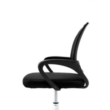 Silla de Oficina Operativa Mesh con Base Cromada, Negro