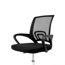 Silla de Oficina Operativa Mesh con Base Cromada, Negro