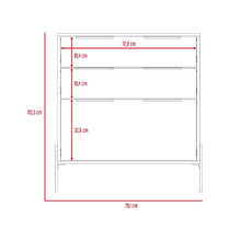 Organizador Midas, Blanco Nevado, Dos Cajones Reclinables