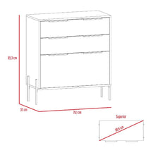 Organizador Midas, Blanco Nevado, Dos Cajones Reclinables