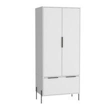 Closet Midas, Blanco Nevado, 2 Puertas y 1 Cajonera