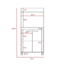 Módulo Microondas Kova, Beige y Blanco Duqueza, con Dos Puertas Batientes