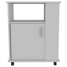 Módulo Microondas Lower, Blanco, con Una Puerta Abatible y Rodachinas Para Su Fácil Desplazamiento ZF