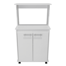 Módulo Microondas Delfi, Blanco, con Dos Puertas Batientes