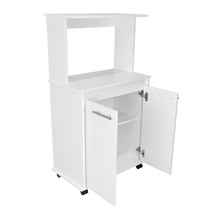 Módulo Microondas Delfi, Blanco, con Dos Puertas Batientes