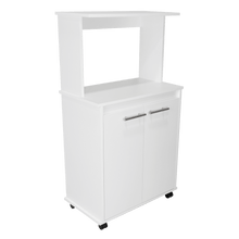 Módulo Microondas Delfi, Blanco, con Dos Puertas Batientes