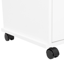 Módulo Microondas Palma, Blanco, con Dos Puertas Abatibles y Rodachinas Para Su Fácil Desplazamiento