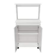 Módulo Microondas Palma, Blanco, con Dos Puertas Abatibles y Rodachinas Para Su Fácil Desplazamiento