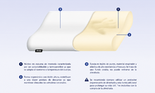 Almohadas Viscofoam Cervical Pack 4 Unidades, Color Blanco