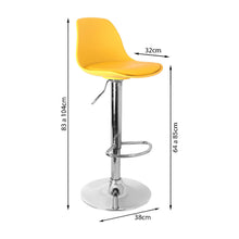 Kit por 2 Silla Oslo Tipo Bar - Amarillo