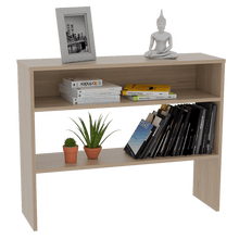 Mesa Auxiliar Ascher, Beige, con Dos Entrepaños