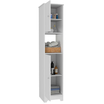 Mueble Auxiliar de Baño Ibis, Blanco, con Dos Puertas Batientes  ZF