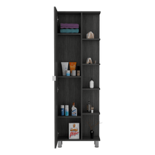 Mueble Esquinero Zendaya, Gris, Con Variedad de Entrepaños ZF