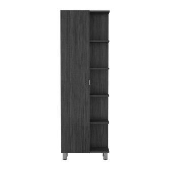 Mueble Esquinero Zendaya, Gris, Con Variedad de Entrepaños ZF