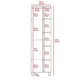 Mueble Esquinero Arán, Gris, Con Variedad de Entrepaños ZF