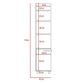 Mueble Esquinero Zendaya, Wengue, con Variedad De Entrepaños