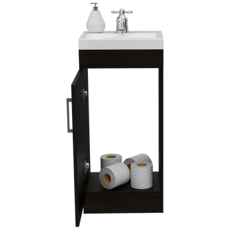 Mueble para Lavamanos Oporto, Wengue, Incluye Grifería