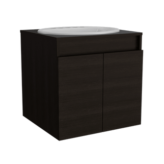 Mueble para Lavamanos Orus, Wengue, con Espacio Para Ubicar Objetos de Aseo Cor