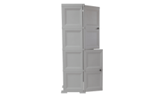 Mueble Organizador Elegance Liso Da Vinci, Gris, con Cuatro Puertas Batientes