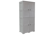 Mueble Organizador Elegance Liso Da Vinci, Gris, con Cuatro Puertas Batientes