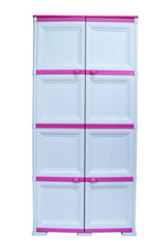 Mueble Organizador Elegance Da Vinci Liso, Infantil Fucsia, Con Cuatro Puertas Batientes